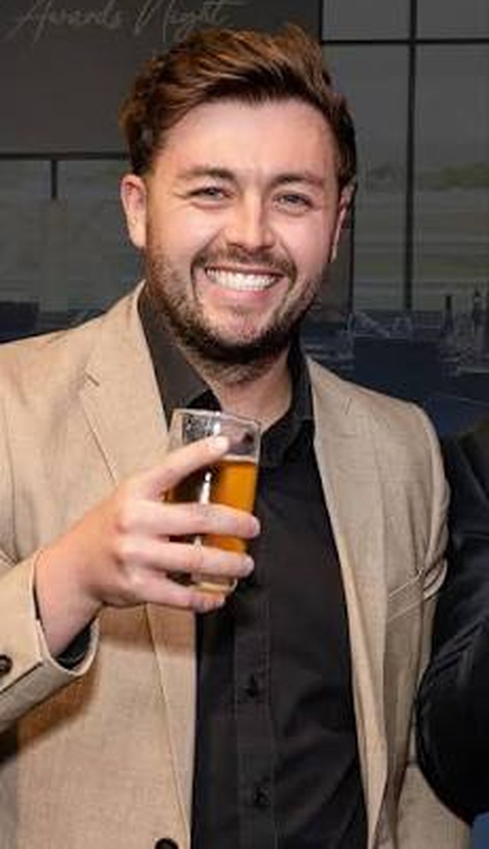 Ciaran Hawkins at an industry awards night